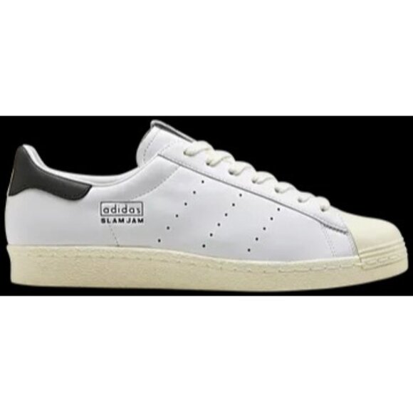Adidas x Slam Jam x Superstar 80s Sneakers in White - Picture 2 of 9
